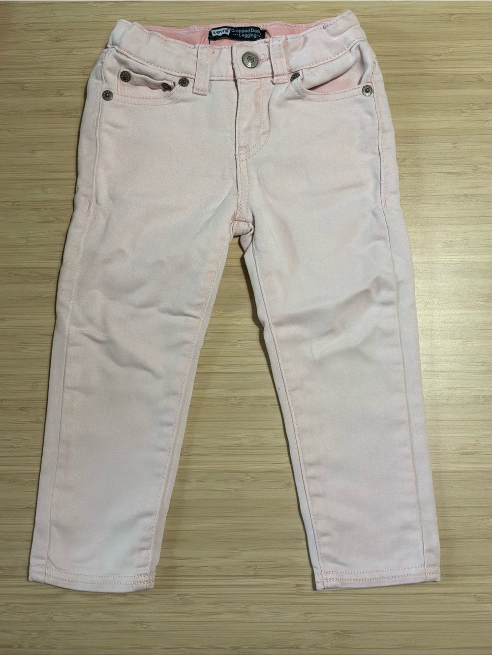Levi's Cropped PINK Denim Legging-4T